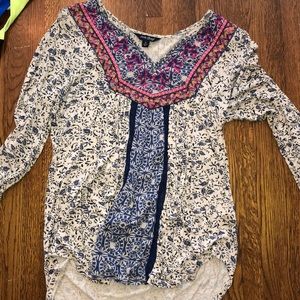 Lucky brand 3/4 length top